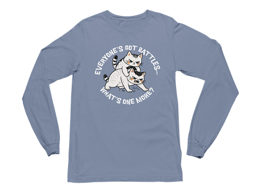 Cat Fight Long Sleeve Tee