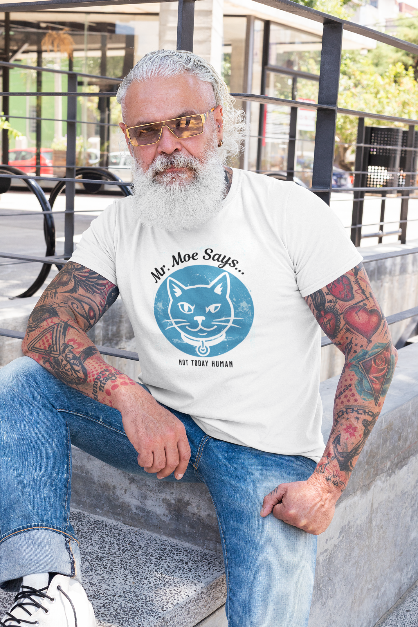 Mr. Moe Says - Not Today Human - Tee
