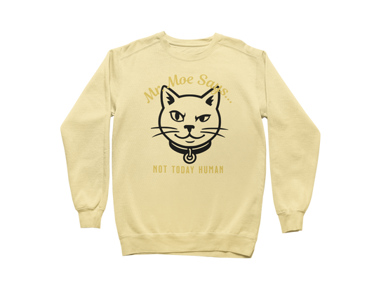 Mr. Moe Says - Not Today Human Sweatshirt