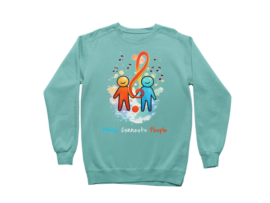 Music Connects People – Colorful Music Lover Sweatshirt