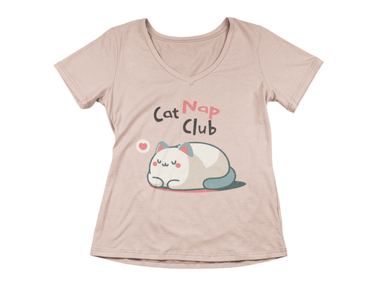 Cat Nap Club Women’s V-Neck