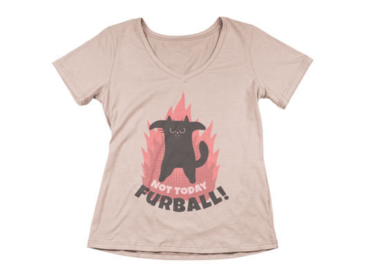 Not Today Furball Women’s V-Neck