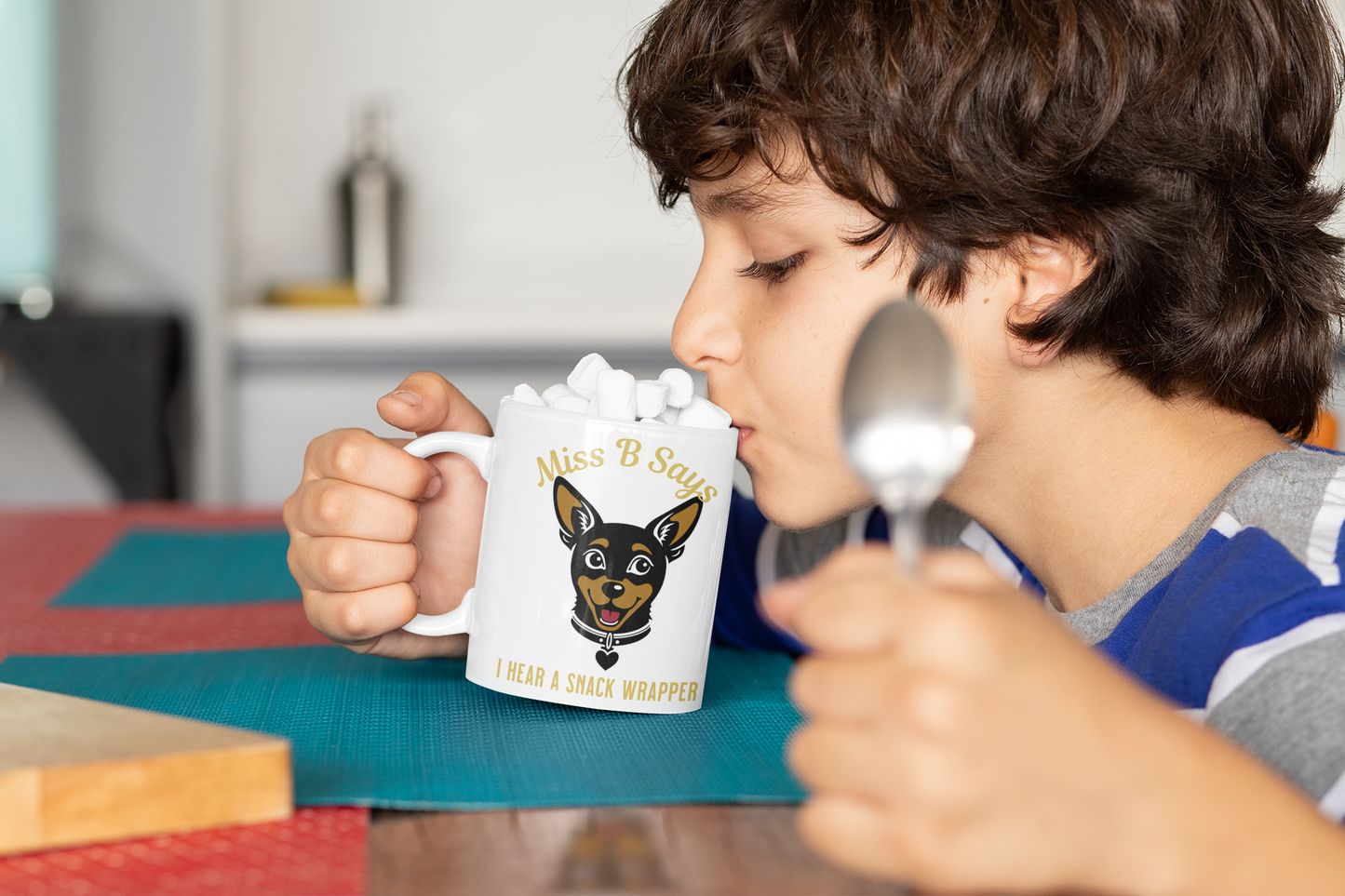 Miss B Says: I Hear a Snack Wrapper – Mug