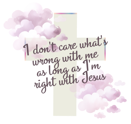 As Longs as I'm Right With Jesus - Tee - CLEARANCE