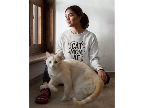 Cat Mom AF Sweatshirt