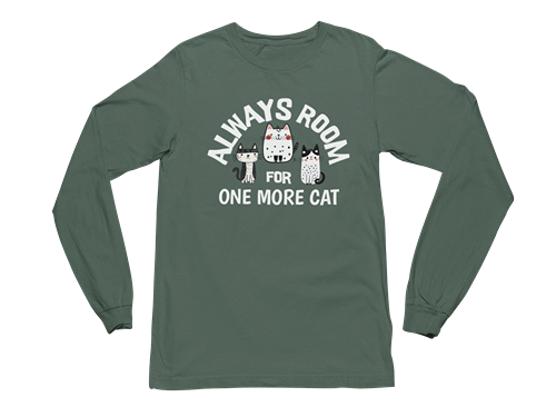 Always Room for One More Cat Long Sleeve Tee