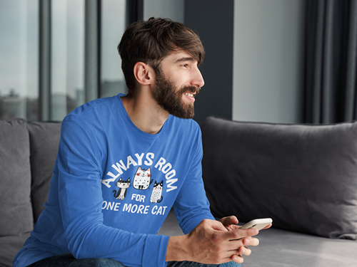 Always Room for One More Cat Long Sleeve Tee