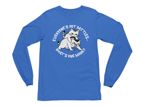 Cat Fight Long Sleeve Tee