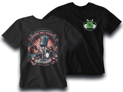 Open Mic Night at J&G Hillside Grill Unisex Tee