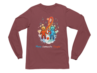 Music Connects People – Colorful Music Lover Long Sleeve Tee
