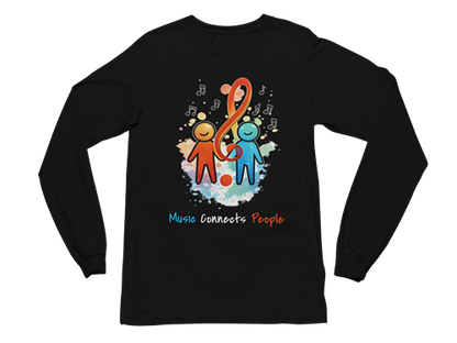 Music Connects People – Colorful Music Lover Long Sleeve Tee