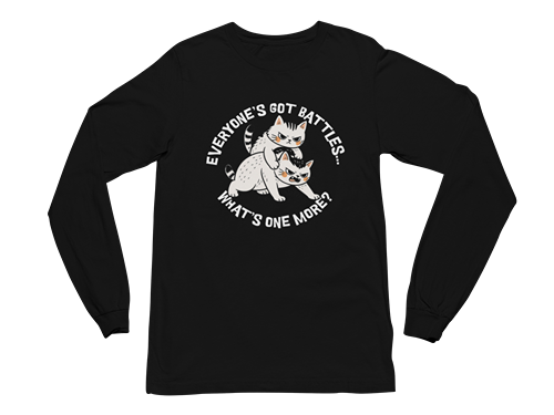 Cat Fight Long Sleeve Tee
