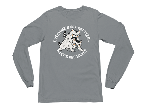 Cat Fight Long Sleeve Tee