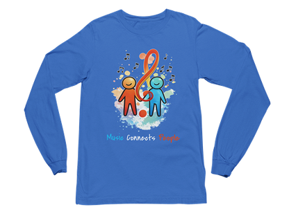 Music Connects People – Colorful Music Lover Long Sleeve Tee