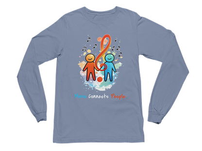 Music Connects People – Colorful Music Lover Long Sleeve Tee