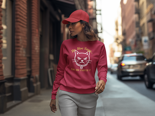 Mr. Moe Says - The Dog Started It Sweatshirt