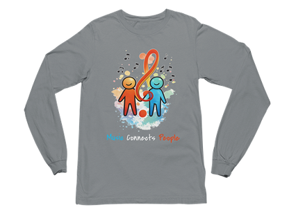 Music Connects People – Colorful Music Lover Long Sleeve Tee
