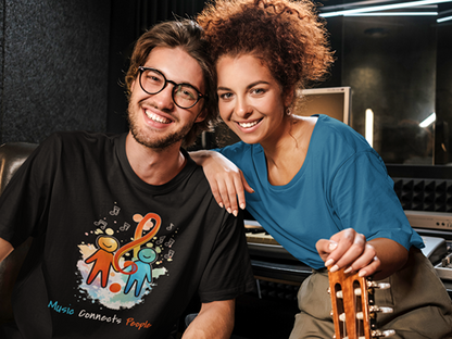 Music Connects People – Colorful Music Lover Unisex Tee