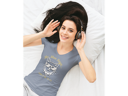 Mr. Moe Says - Turn It Up To 11! Women's V-Neck