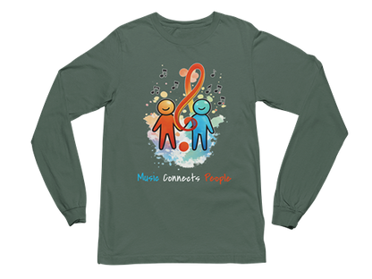 Music Connects People – Colorful Music Lover Long Sleeve Tee