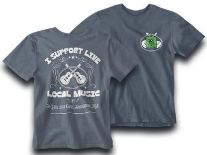I Support Live Local Music at J&G Hillside Grill Unisex Tee