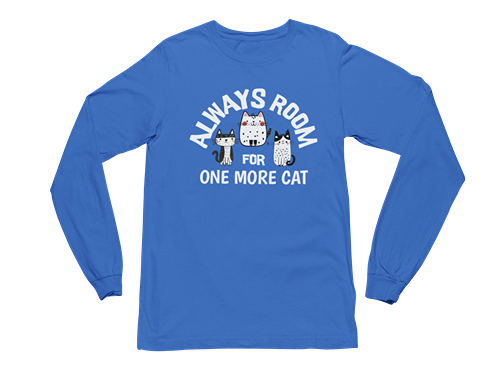 Always Room for One More Cat Long Sleeve Tee