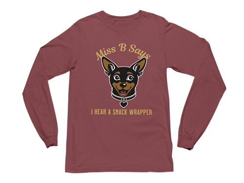 Miss B Says: I Hear a Snack Wrapper – Long Sleeve Tee