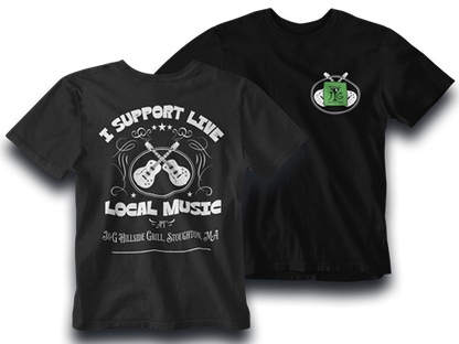 I Support Live Local Music at J&G Hillside Grill Unisex Tee