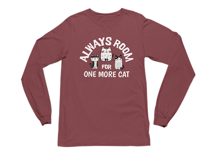 Always Room for One More Cat Long Sleeve Tee