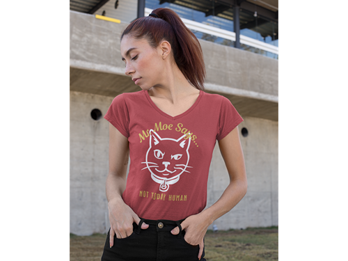 Mr. Moe Says - Not Today Human Women’s V-Neck