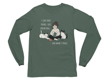 Cats and Crochet Long Sleeve Tee