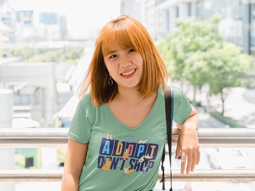 Adopt Don't Shop Women’s V-Neck