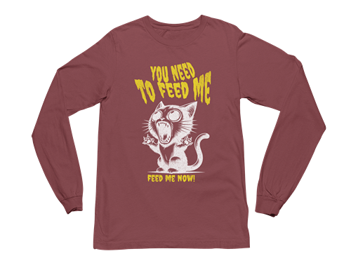 Feed Me Now! Long Sleeve Tee