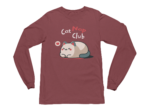 Cat Nap Club Long Sleeve Tee