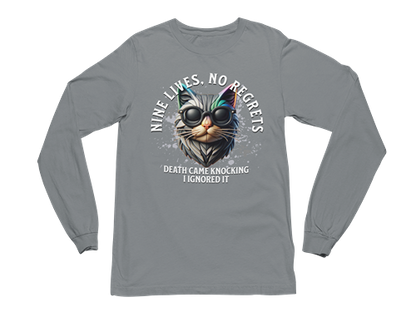 Nine Lives, No Regrets Long Sleeve Tee