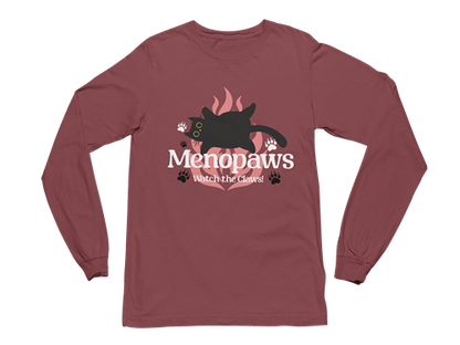 Menopaws – Watch the Claws! Long Sleeve Tee
