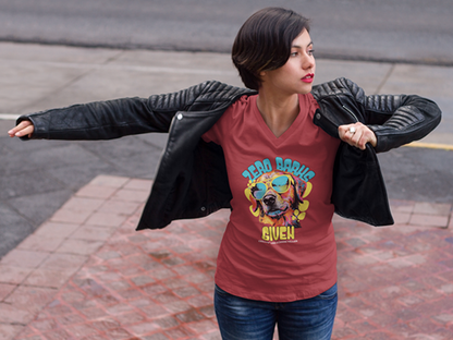 Zero Barks Given Women’s V-Neck