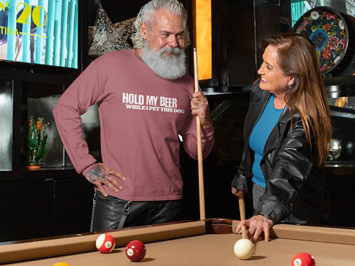 Hold My Beer While I Pet This Dog Long Sleeve Tee