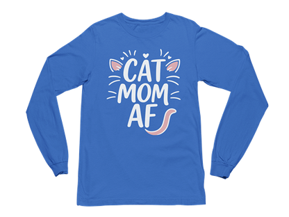 Cat Mom AF Long Sleeve Tee
