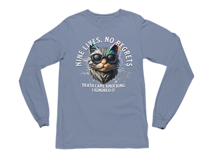 Nine Lives, No Regrets Long Sleeve Tee