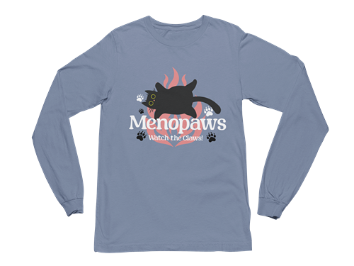 Menopaws – Watch the Claws! Long Sleeve Tee
