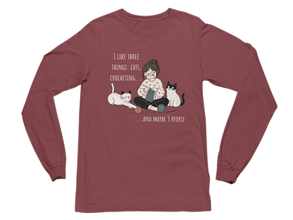Cats and Crochet Long Sleeve Tee