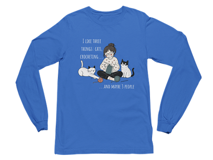 Cats and Crochet Long Sleeve Tee