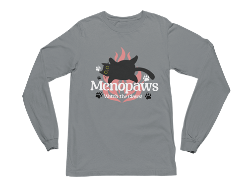 Menopaws – Watch the Claws! Long Sleeve Tee