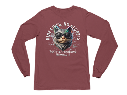 Nine Lives, No Regrets Long Sleeve Tee