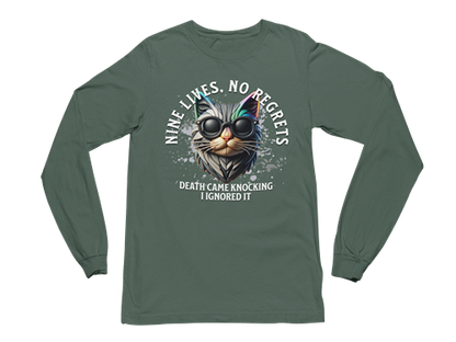 Nine Lives, No Regrets Long Sleeve Tee