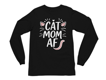 Cat Mom AF Long Sleeve Tee