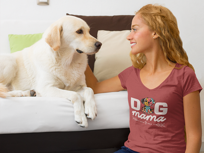 Dog Mama – Woman's V-Neck