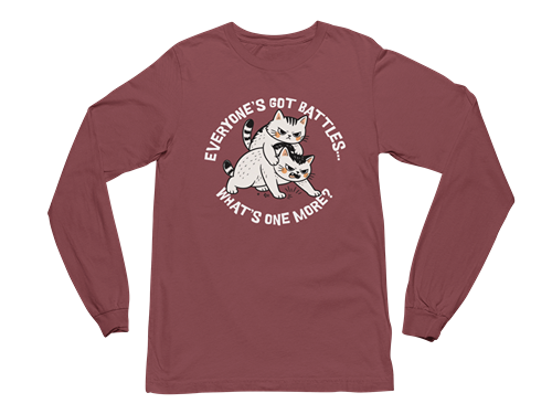 Cat Fight Long Sleeve Tee