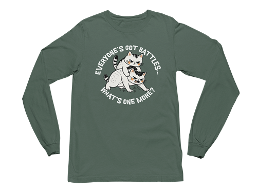 Cat Fight Long Sleeve Tee